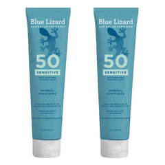 Blue Lizard 2 Pack/5fl oz Each Sensitive Mineral Sunscreen Lotion - SPF 50+