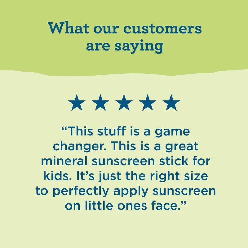 Blue Lizard Kids' Mineral Sunscreen Stick for Face and Body - SPF 50+ - 0.5 oz: Zinc Oxide, Vegan Formula, Paraben-Free
