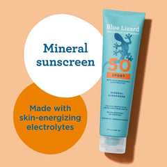Blue Lizard Australian Sunscreen Sport Lotion - SPF50 - 5 fl oz: Whole Body, Vegan, Oxybenzone-Free, Unscented