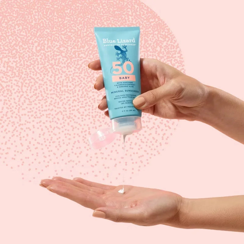 Blue Lizard Baby Sunscreen Lotion - SPF 50 - 3 fl oz: Whole Body, No Fragrance, Paraben-Free, Vegan
