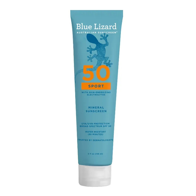 Blue Lizard Australian Sunscreen Sport Lotion - SPF50 - 5 fl oz: Whole Body, Vegan, Oxybenzone-Free, Unscented