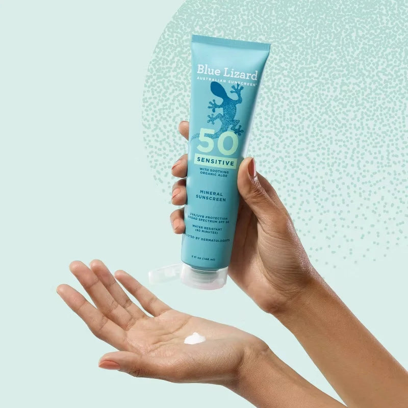 Blue Lizard 2 Pack/5fl oz Each Sensitive Mineral Sunscreen Lotion - SPF 50+